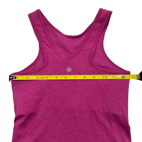Lululemon Athletica Seamlessly Covered Ribbed Athletic Tank Top Pink Size 4 yoga - Picture 4 of 9